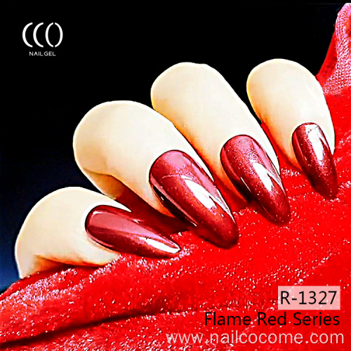 CCO Hot Sale Wholesale Christmas red nail gel 7.3 ml Soak Off Nail Polish Colors
